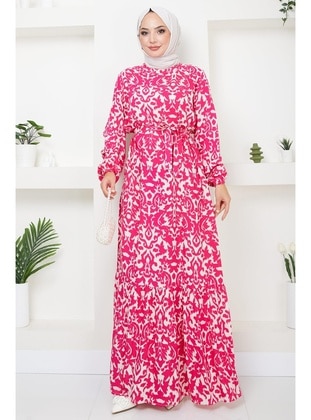 Fuchsia - Modest Dress - Hafsa Mina