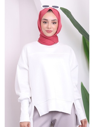 Ecru - Sweat-shirt - İmaj Butik