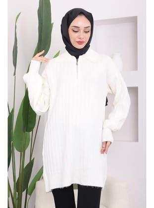 Ecru - Knit Tunics - İmaj Butik