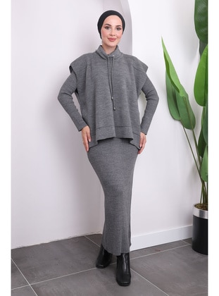 Smoke Color - Knit Dresses - İmaj Butik