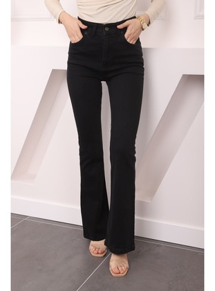 Smoke Color - Denim Trousers - İmaj Butik