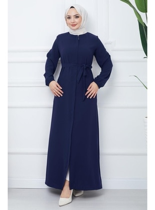 Navy Blue - Abaya - Hafsa Mina