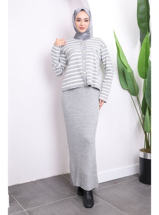 Grey - Knit Dresses - İmaj Butik