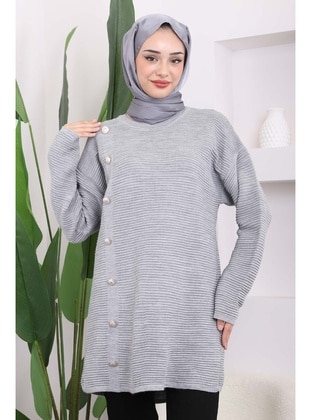 Grey - Knit Tunics - İmaj Butik