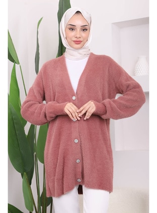 Dusty Rose - Knit Cardigan - İmaj Butik