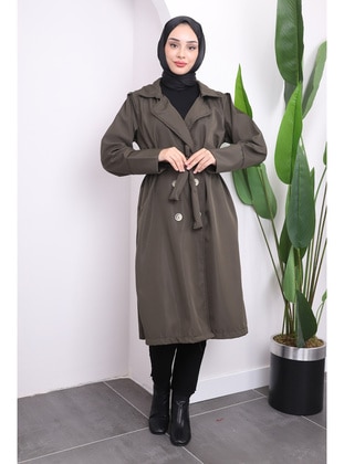 Khaki - Trench Coat - İmaj Butik