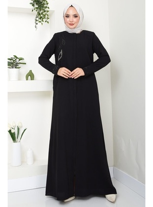 Black - Abaya - Hafsa Mina