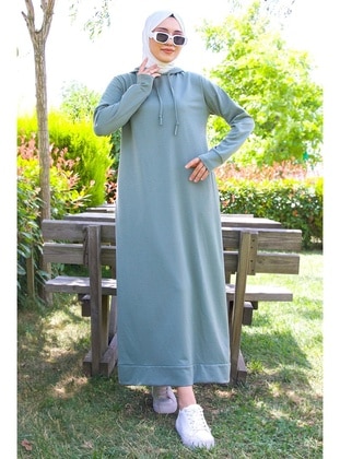 Green - Modest Dress - Hafsa Mina