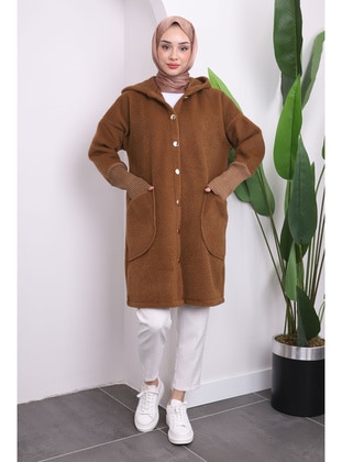 Brown - Unlined - Puffer Jackets - İmaj Butik