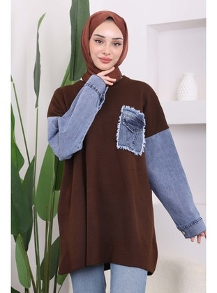 Brown - Knit Tunics - İmaj Butik