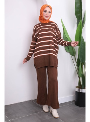 Brown - Knit Suits - İmaj Butik