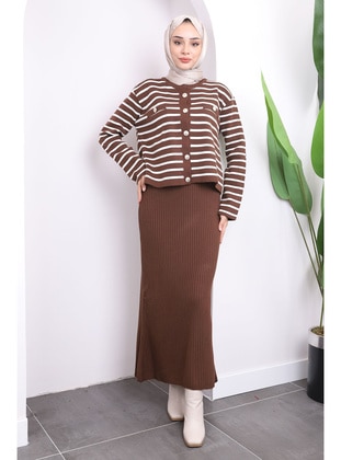 Brown - Knit Dresses - İmaj Butik