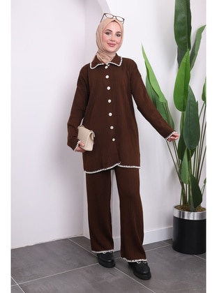 Brown - Knit Suits - İmaj Butik