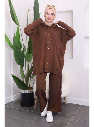 Brown - Knit Suits - İmaj Butik