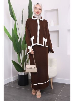 Brown - Knit Suits - İmaj Butik