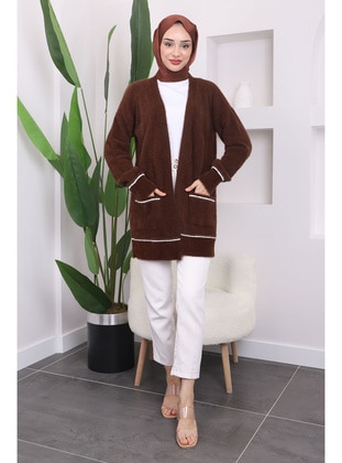 Brown - Cardigan - İmaj Butik