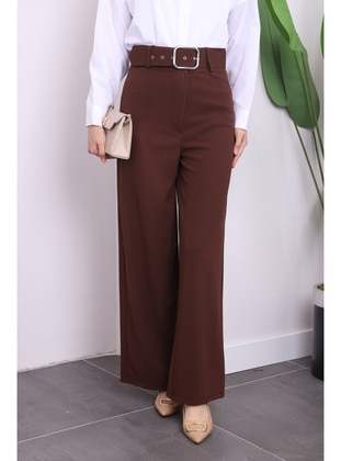 Brown - Pants - İmaj Butik