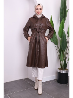 Brown - Unlined - Trench Coat - İmaj Butik