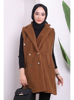 Brown - Vest - İmaj Butik