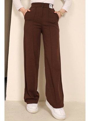 Brown - Pants - İmaj Butik