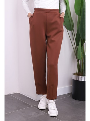 Brown - Pants - İmaj Butik