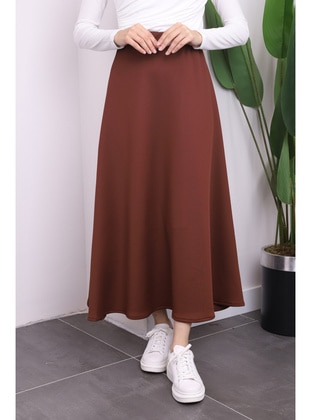 Brown - Skirt - İmaj Butik