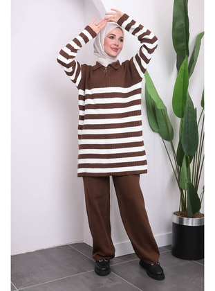 Brown - Knit Suits - İmaj Butik