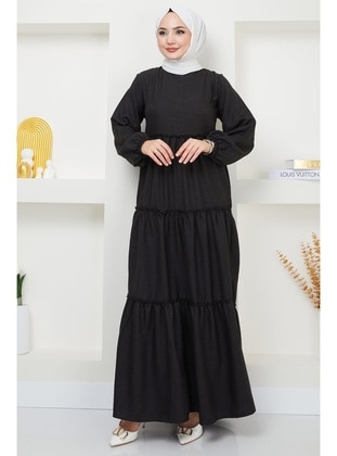 Black - Modest Dress - Hafsa Mina