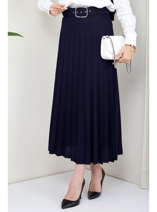 Navy Blue - Skirt - Hafsa Mina