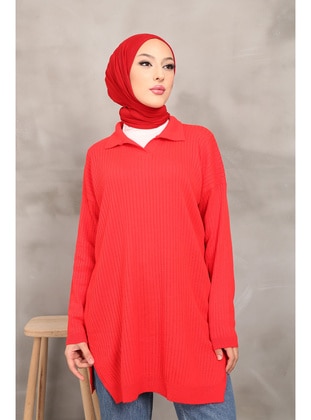 Red - Knit Tunics - İmaj Butik