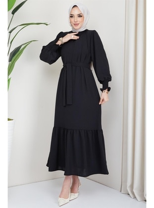 Black - Modest Dress - Hafsa Mina