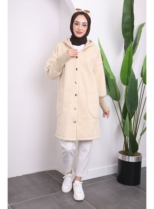 Cream - Unlined - Puffer Jackets - İmaj Butik