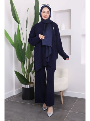 Navy Blue - Knit Suits - İmaj Butik