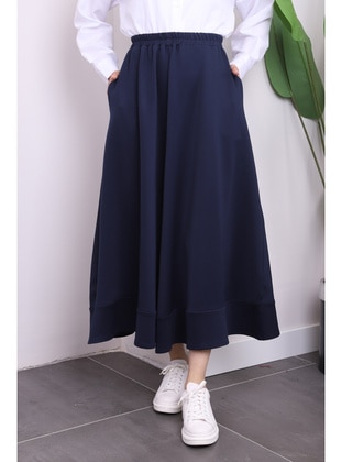 Navy Blue - Skirt - İmaj Butik