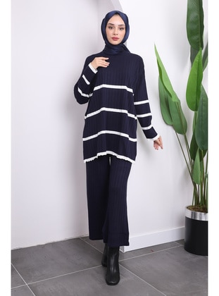 Navy Blue - Knit Suits - İmaj Butik