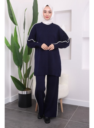 Navy Blue - Knit Suits - İmaj Butik