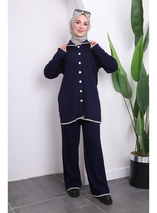 Navy Blue - Knit Suits - İmaj Butik