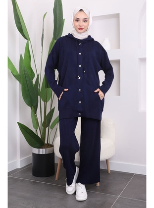 Navy Blue - Knit Suits - İmaj Butik