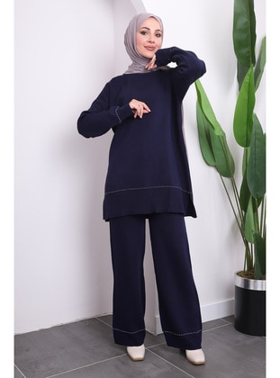 Navy Blue - Knit Suits - İmaj Butik