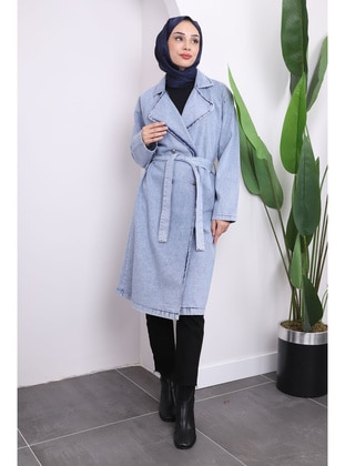 Blue - Trench Coat - İmaj Butik