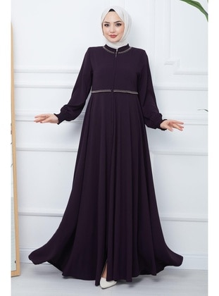 Maroon - Abaya - Hafsa Mina