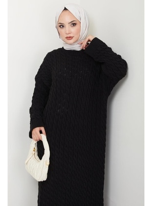 Black - Modest Dress - Hafsa Mina