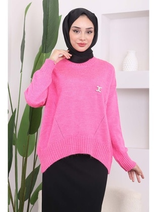 Pink - Knit Sweaters - İmaj Butik