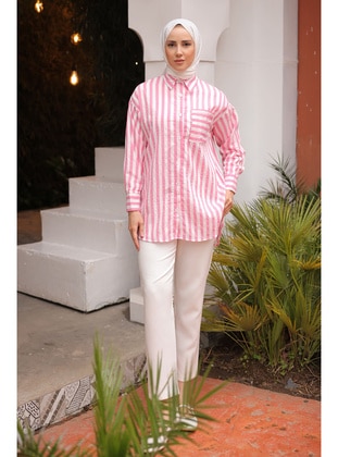 Pink - Blouses - İmaj Butik