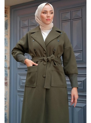 Khaki - Coat - Hafsa Mina