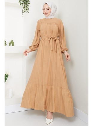 Camel - Modest Dress - Hafsa Mina