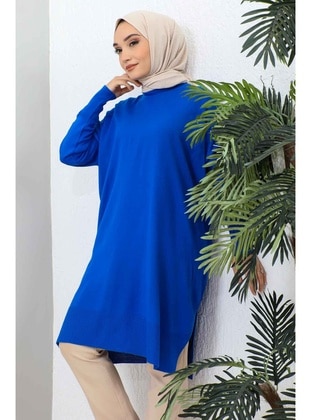 Saxe Blue - Knit Tunics - İmaj Butik