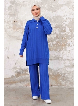 Saxe Blue - Knit Suits - Bestenur