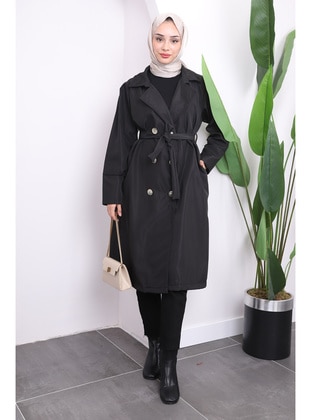 Black - Trench Coat - İmaj Butik