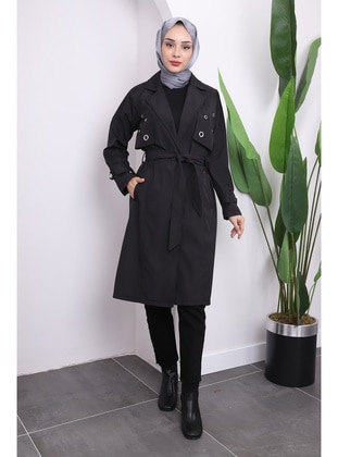 Black - Trench Coat - İmaj Butik